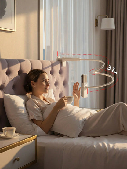 GICOOK Goose Neck Lazy Person Stand- Mobile Phone Stand. Saves Space, Adjustable, Essential For Lazy People, Suitable For Home Use, Office, Travel. It Is Applicable To Android Phones. It Is An Excell
