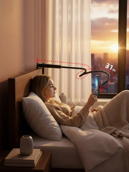 GICOOK Goose Neck Lazy Person Stand- Mobile Phone Stand. Saves Space, Adjustable, Essential For Lazy People, Suitable For Home Use, Office, Travel. It Is Applicable To Android Phones. It Is An Excell
