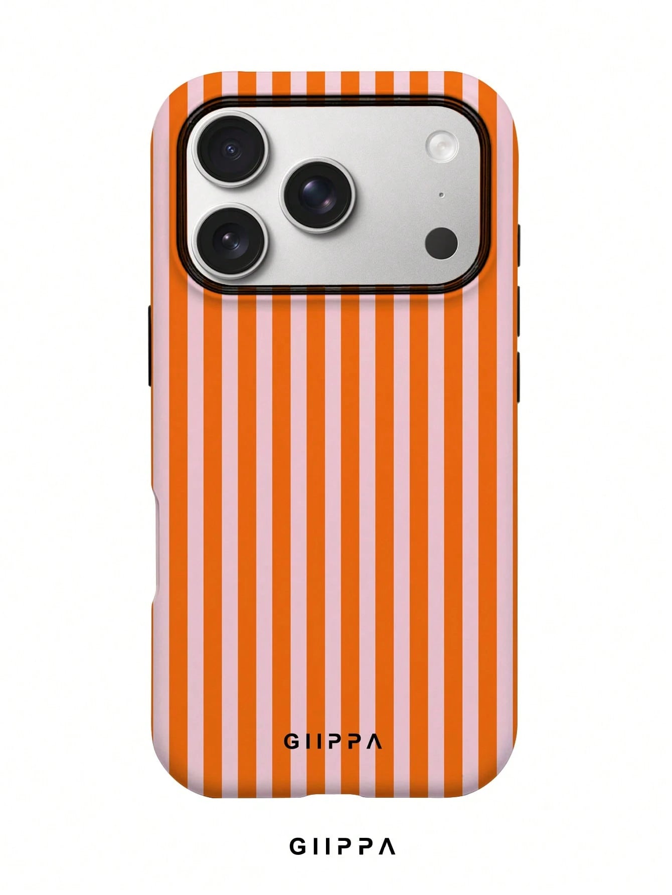 GIIPPA 1pc Foggy Blue Striped Pattern Design, Phone 17 Pro Max Phone Case, Compatible With Phone 16 Pro Max, 15 Pro Max, 14 Pro Max, Korean-Style High-End Fashionable And Fun Phone Case, Compatible Wi