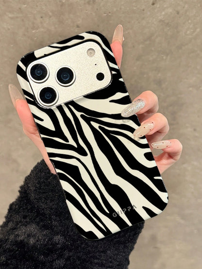 GIIPPA White Black Zebra Pattern Elements Fashion Phone Cases Zebra Pattern White Black Fashion Phone Case White Black Zebra Pattern Fashion Phone Case Black White Zebra Striped Fashion Phone Case Zeb