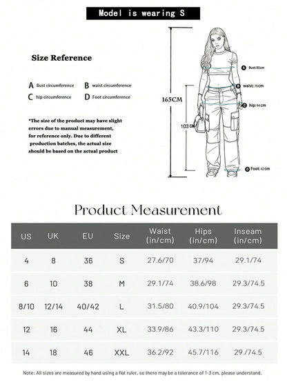 GILIPUR Y2K Style Loose Straight Khaki Multi-Pocket Casual Retro Elegant Wide Leg Pants, Street Fashion Spring