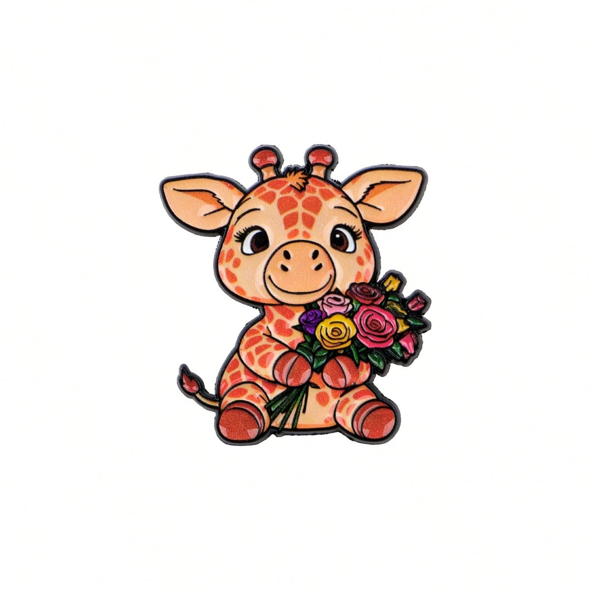 Giraffe Brooch, Unisex Enamel Lapel Pin, Unique Accessory For Bags, Clothes, All Seasons Gifts For Mother, Father, Graduation, And Teacher