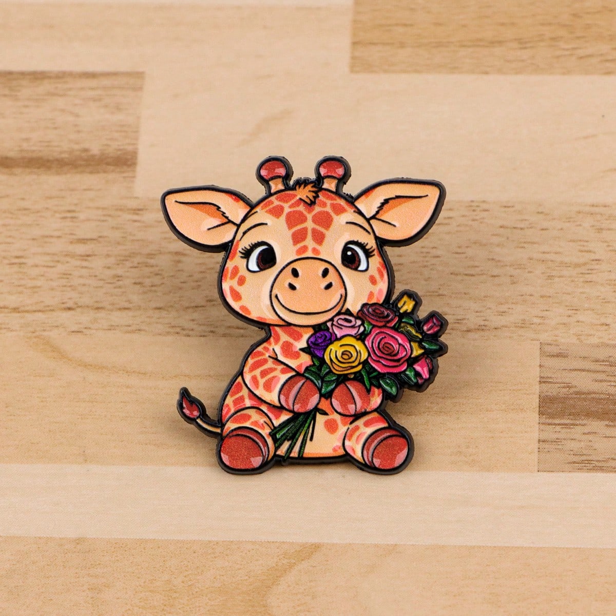 Giraffe Brooch, Unisex Enamel Lapel Pin, Unique Accessory For Bags, Clothes, All Seasons Gifts For Mother, Father, Graduation, And Teacher