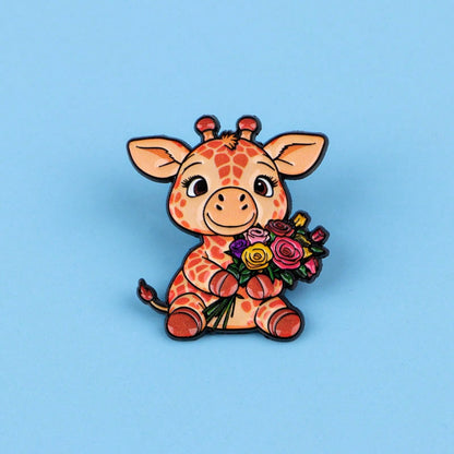 Giraffe Brooch, Unisex Enamel Lapel Pin, Unique Accessory For Bags, Clothes, All Seasons Gifts For Mother, Father, Graduation, And Teacher