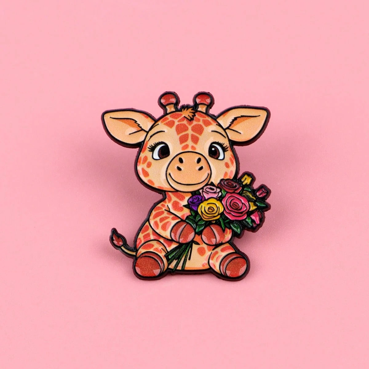 Giraffe Brooch, Unisex Enamel Lapel Pin, Unique Accessory For Bags, Clothes, All Seasons Gifts For Mother, Father, Graduation, And Teacher