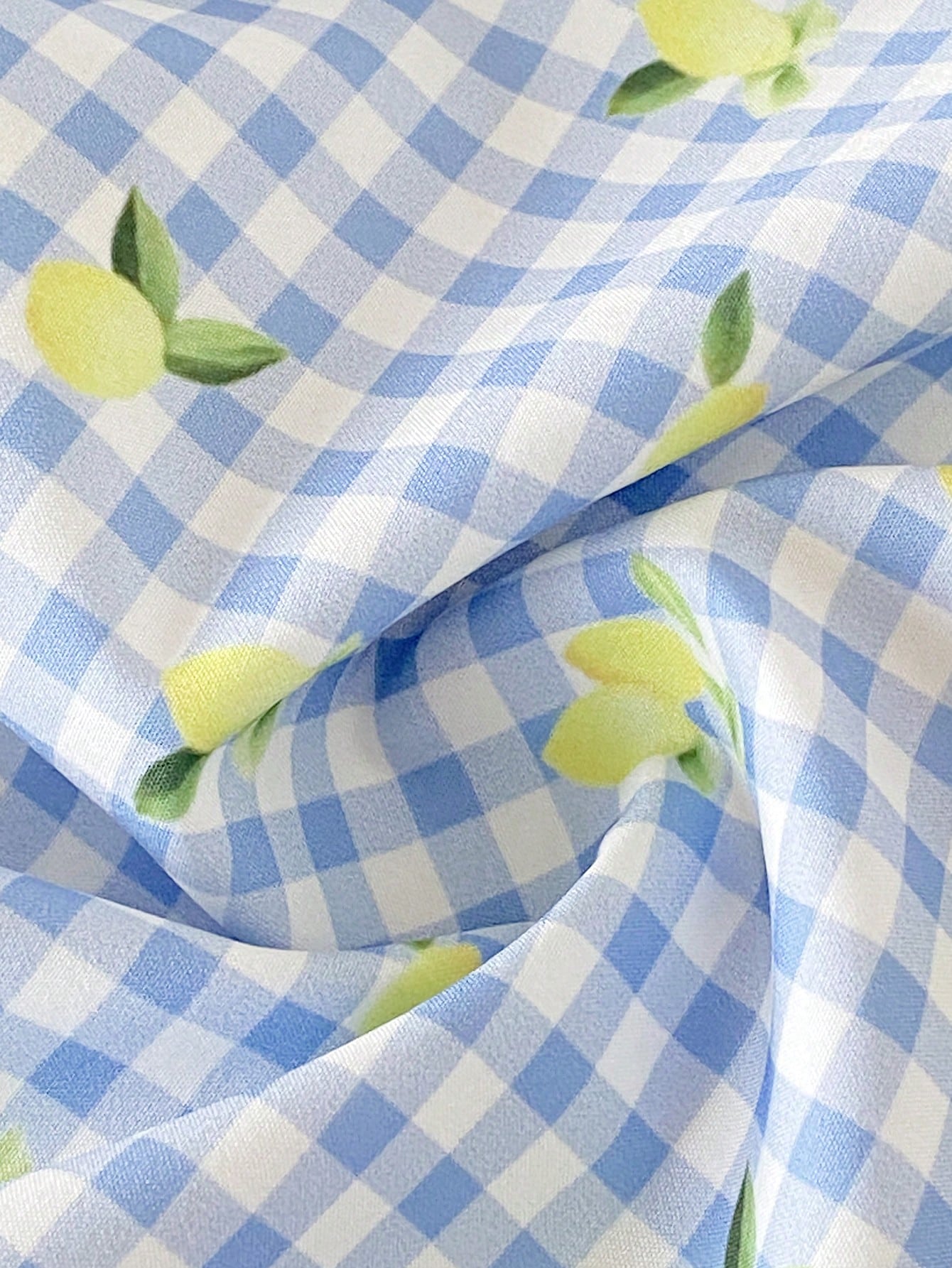 Girls' Sleeveless Pleated Lemon Butter Yellow Blue And White Midi Dress Casual Cute Fairy Sweet Princess Style Suitable For Vacation Holiday Summer