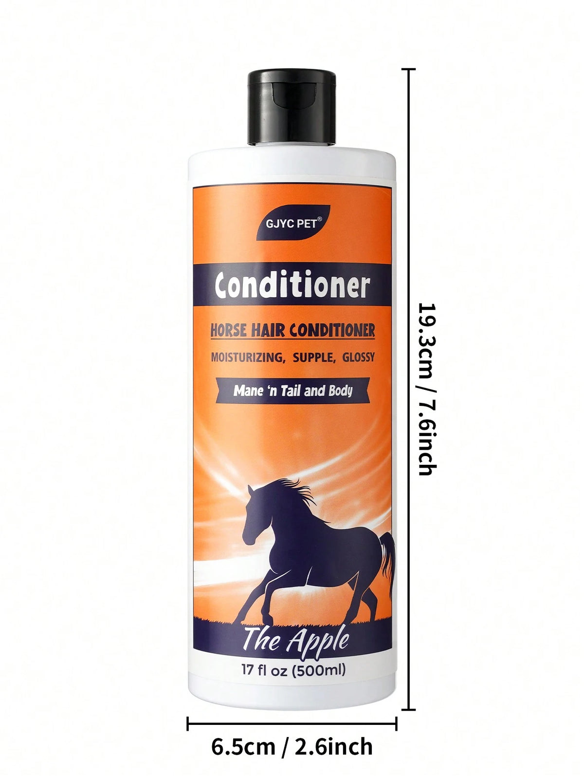 GJYC PET Equine Hair Conditioner 17 Oz- Detangler & Shine Enhancer For Horse Mane & Tail- Restores Softness & Hydration