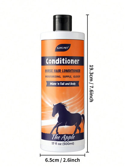 GJYC PET Equine Hair Conditioner 17 Oz- Detangler & Shine Enhancer For Horse Mane & Tail- Restores Softness & Hydration