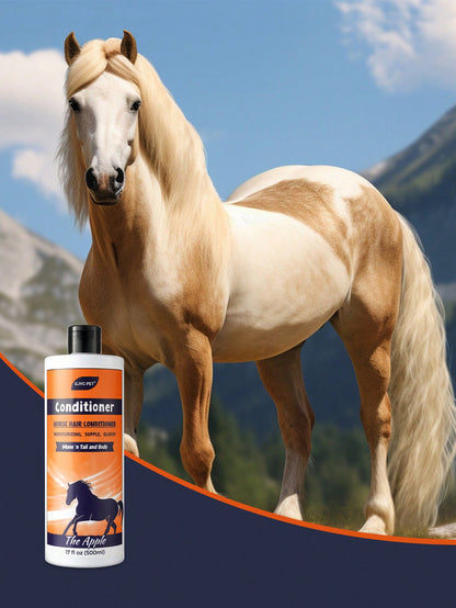 GJYC PET Equine Hair Conditioner 17 Oz- Detangler & Shine Enhancer For Horse Mane & Tail- Restores Softness & Hydration