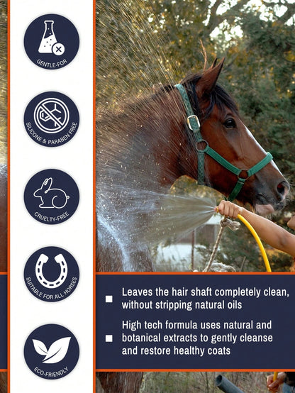 GJYC PET Equine Horse Shampoo – Conditions & Moisturizes Coat, Mane & Tail, Enhances All Coat Colors, Promotes Shine, For All Horses & Pets, PH Balanced, 17 Fl Oz