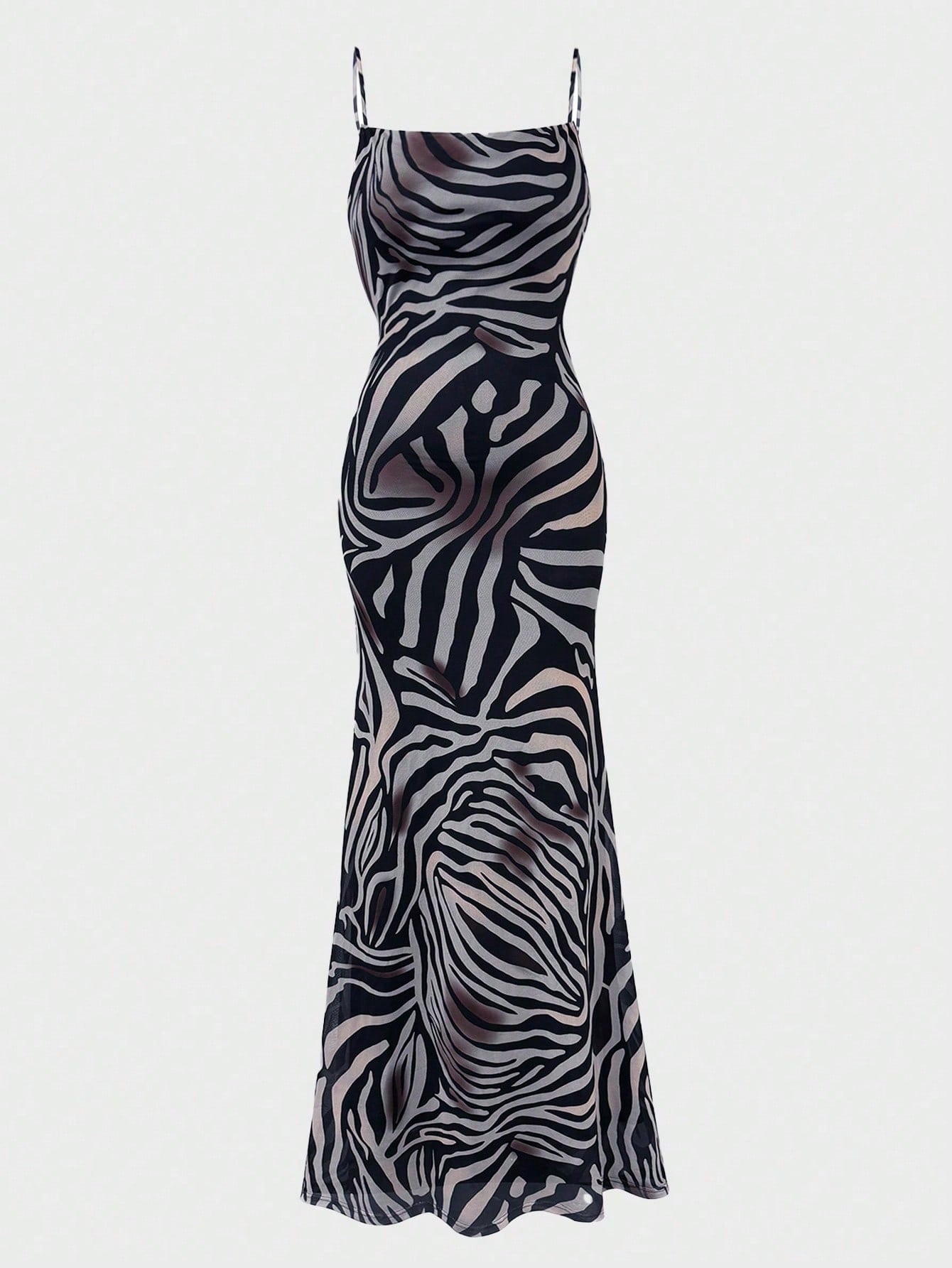 Glamful Spring/Summer Lightweight Elegant Casual Party Backless Tie Leopard & Zebra Print Dress Beach Vacation Outfits For Women