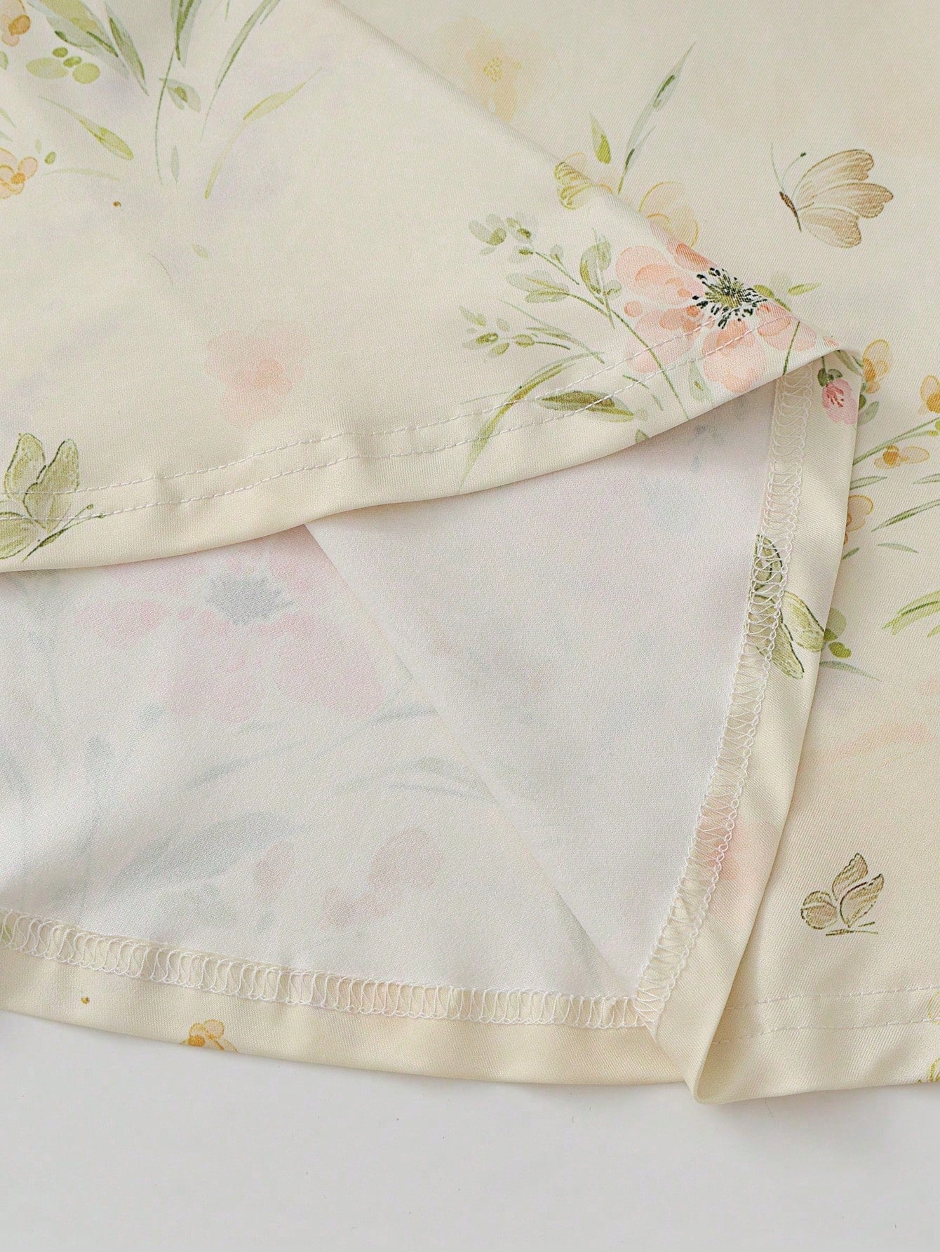 GlowEve Women's V-Neck One-Shoulder Vintage Elegant Pleated A-Line Dress,Pale Yellow Floral Print Cottage Core Summer Picnic Beach Vacation Cruise Outfit