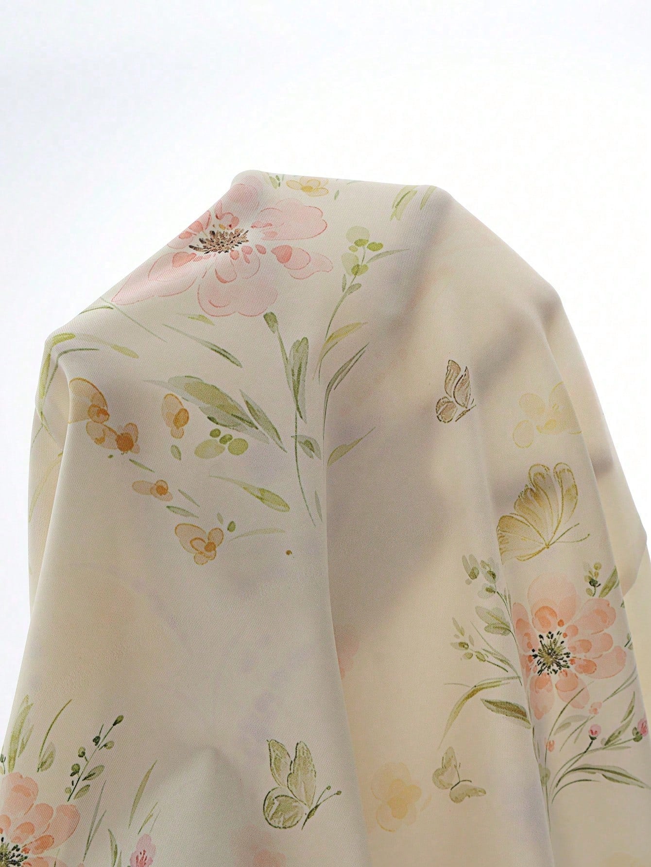 GlowEve Women's V-Neck One-Shoulder Vintage Elegant Pleated A-Line Dress,Pale Yellow Floral Print Cottage Core Summer Picnic Beach Vacation Cruise Outfit