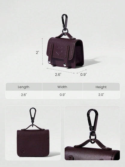 GLOWMODE X Harry Potter Hogwarts House Faux Leather Hook Plug Opening Logo Earphone Storage Pouch Gym Travel Daily Casual  Spring Summer