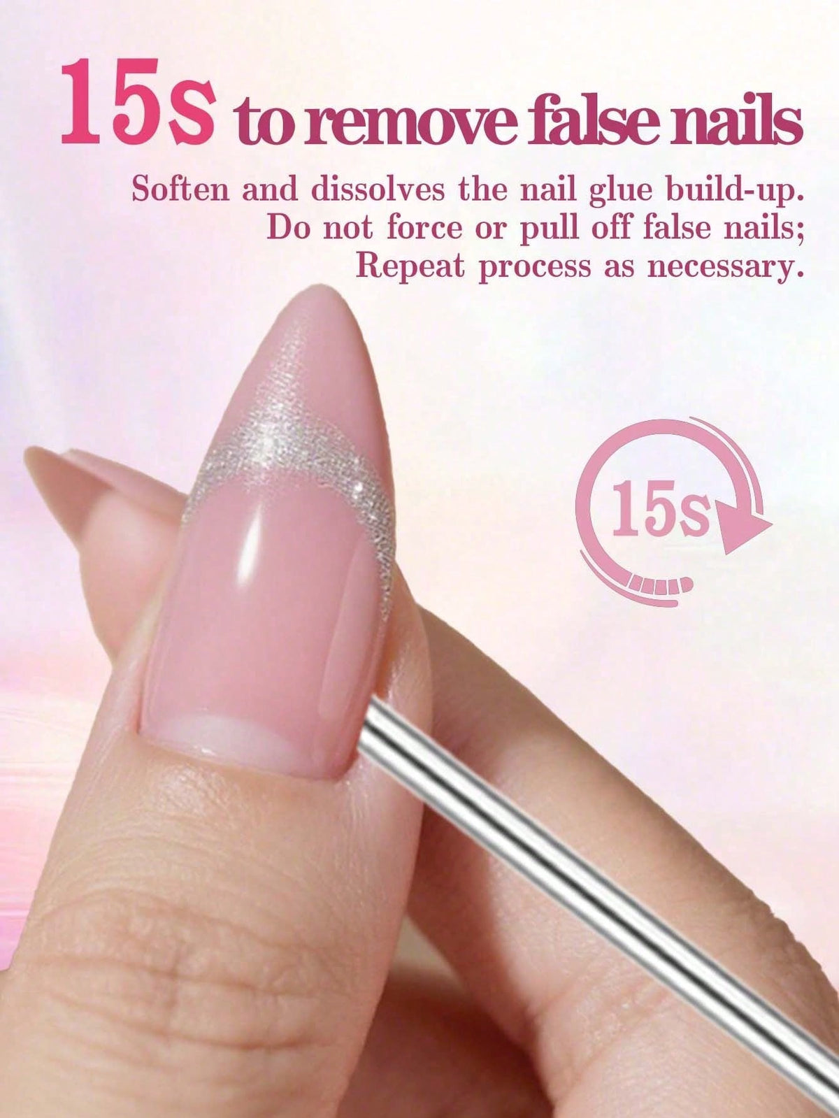 GLOZ 20ml Precise Nail Polish Remover, Suitable For Press-On Nails, Multi-Purpose Nail Polish Remover, Gentle Removal Of Gel Manicure, Non-Acetone Nail Polish Remover