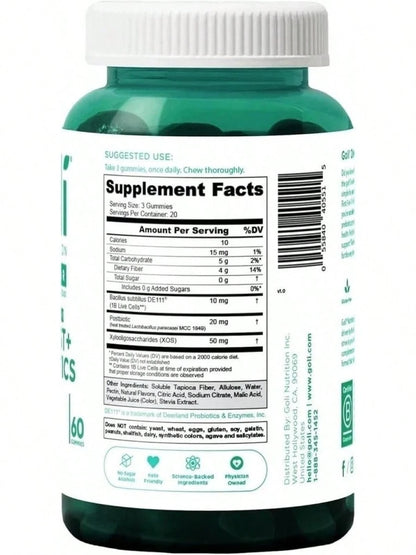 Goli Nutrition 3 Bottles Goli Zero Sugar Best Seller Trio Set Gummies, 60 Counts Per Bottle