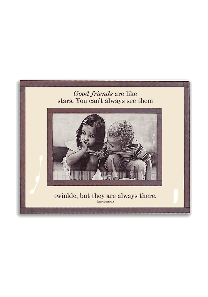 Good Friends Are Like Stars Copper & Glass Photo Frame - Ben's Garden