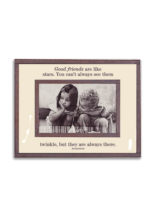Good Friends Are Like Stars Copper & Glass Photo Frame - Ben's Garden