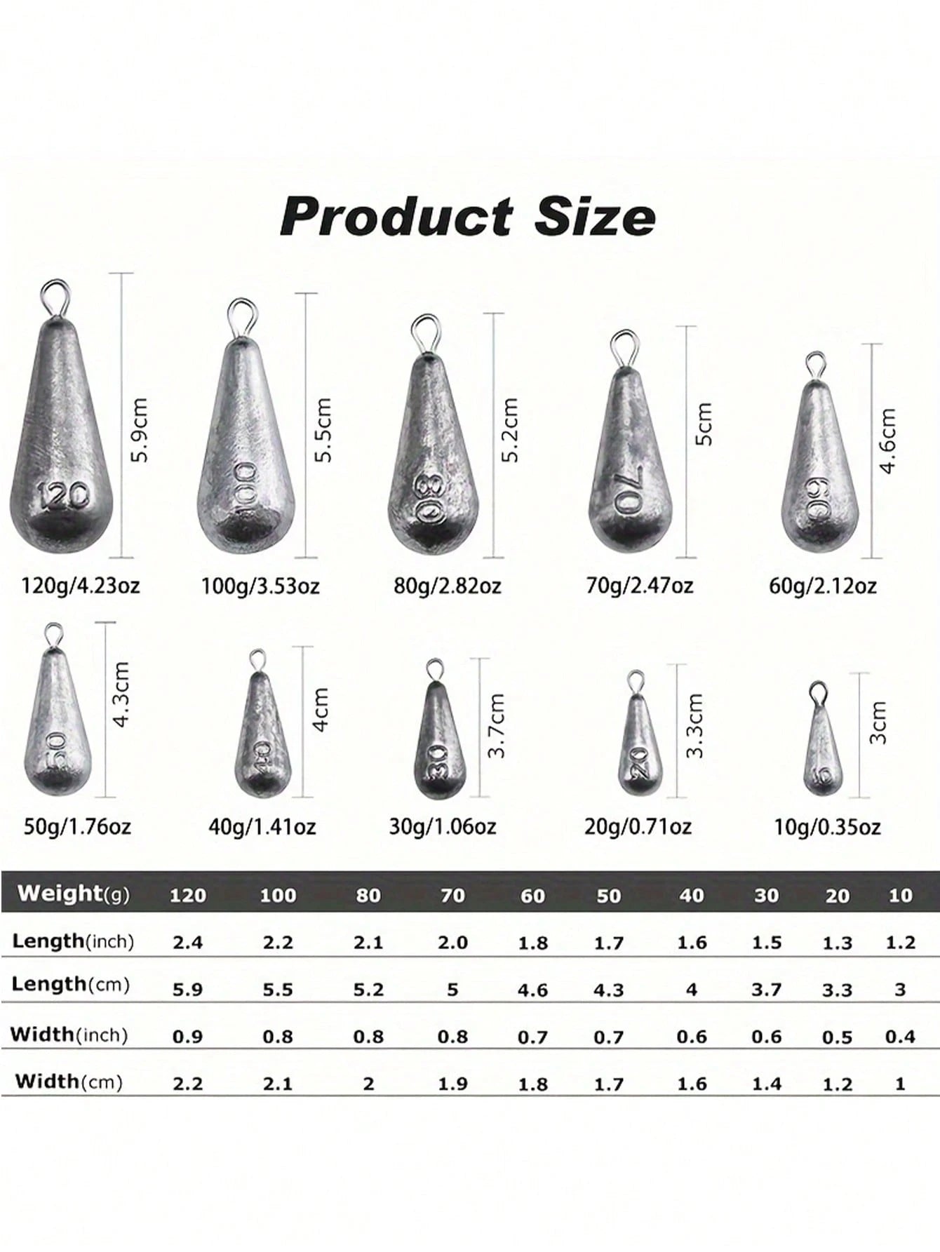 Goture 5/10/15/20/30pcs Fishing Weights Sinkers Willow Leaf/Drop Shot/Bullet Weights With Swivel Ideal Fishing Sinkers And Weights,Lead Weights For Accurate Casting And Versatile Angling