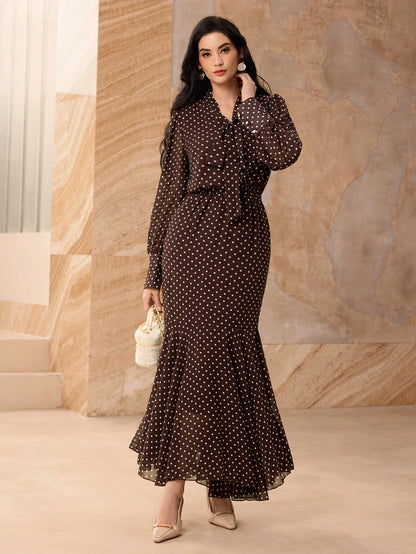 Graceveil French Design High Cinched Waist Women Dress