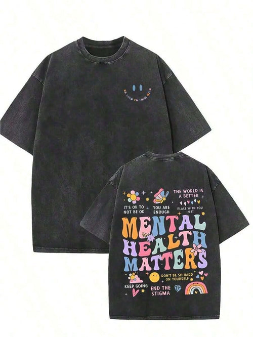 Graphic Cotton-Hirt Washed-Hirt Retro Graph Print-Hirt- Comfortable Casual Tyle Y2K,Oversize Plus Ize 's,Ummer Tee Vintage Tyle