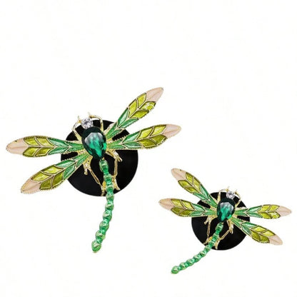 Green Dragonfly Car Vent Decor, Insect Auto Perfume Clip Aromatherapy