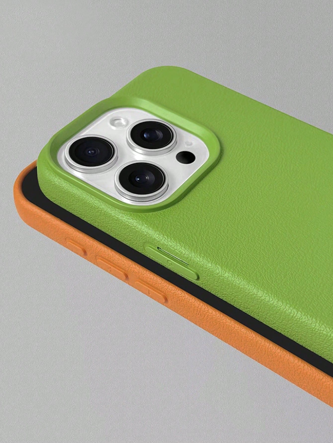 Green Minimalist High-Grade Leather Texture Phone Case Compatible With IPhone 17 Pro Max/17 Pro/17 Air/17/16 Pro Max/16 Pro/16/16 Plus/16e/15/15 Pro Max/15 Pro/15 Plus/11/12/13/14 Pro Max/XS/XR/11 Pro