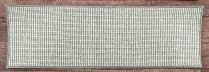 Rug Depot Home Premium Carpet Stair Treads Green Stair Treads 27in x 9in Set of 13 Pcs Wool