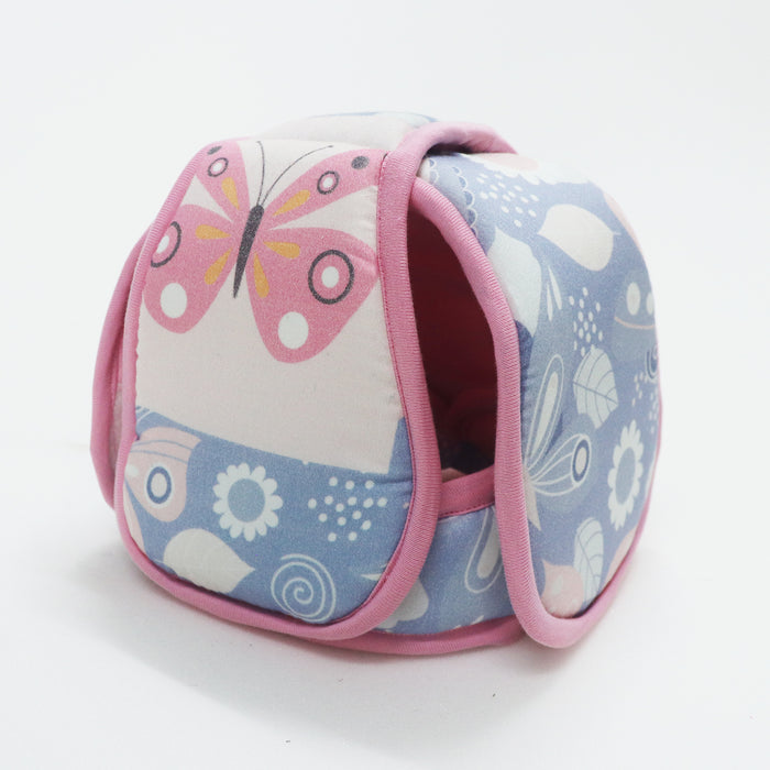 Grey Butterfly- Kradyl Kroft Baby Safety Helmet  With Kneepads