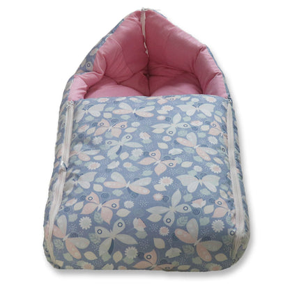 Grey Butterfly Baby Sleeping Bag N Carrier