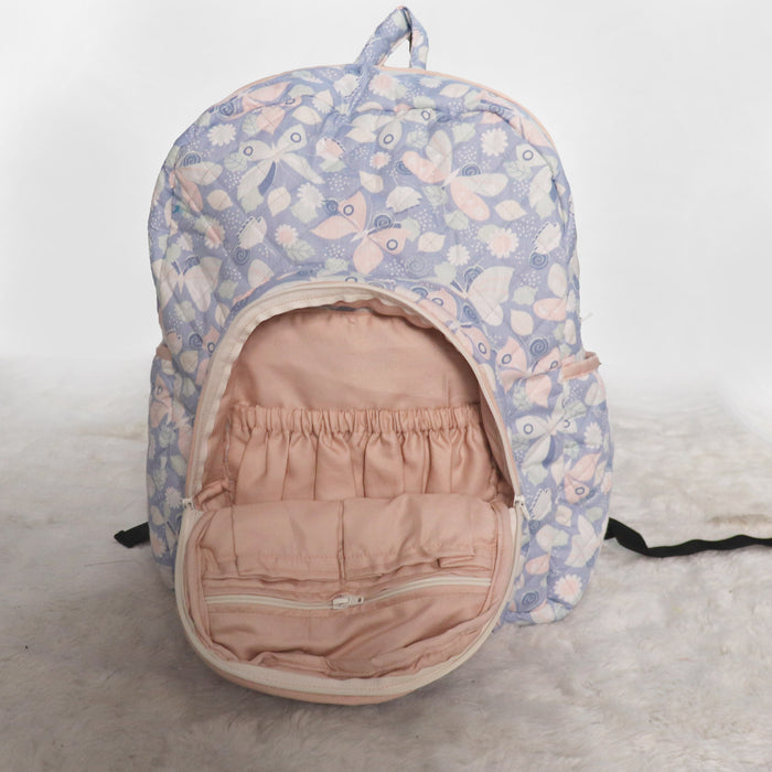 Grey ButterFly Cloth Diaper Bag for Baby