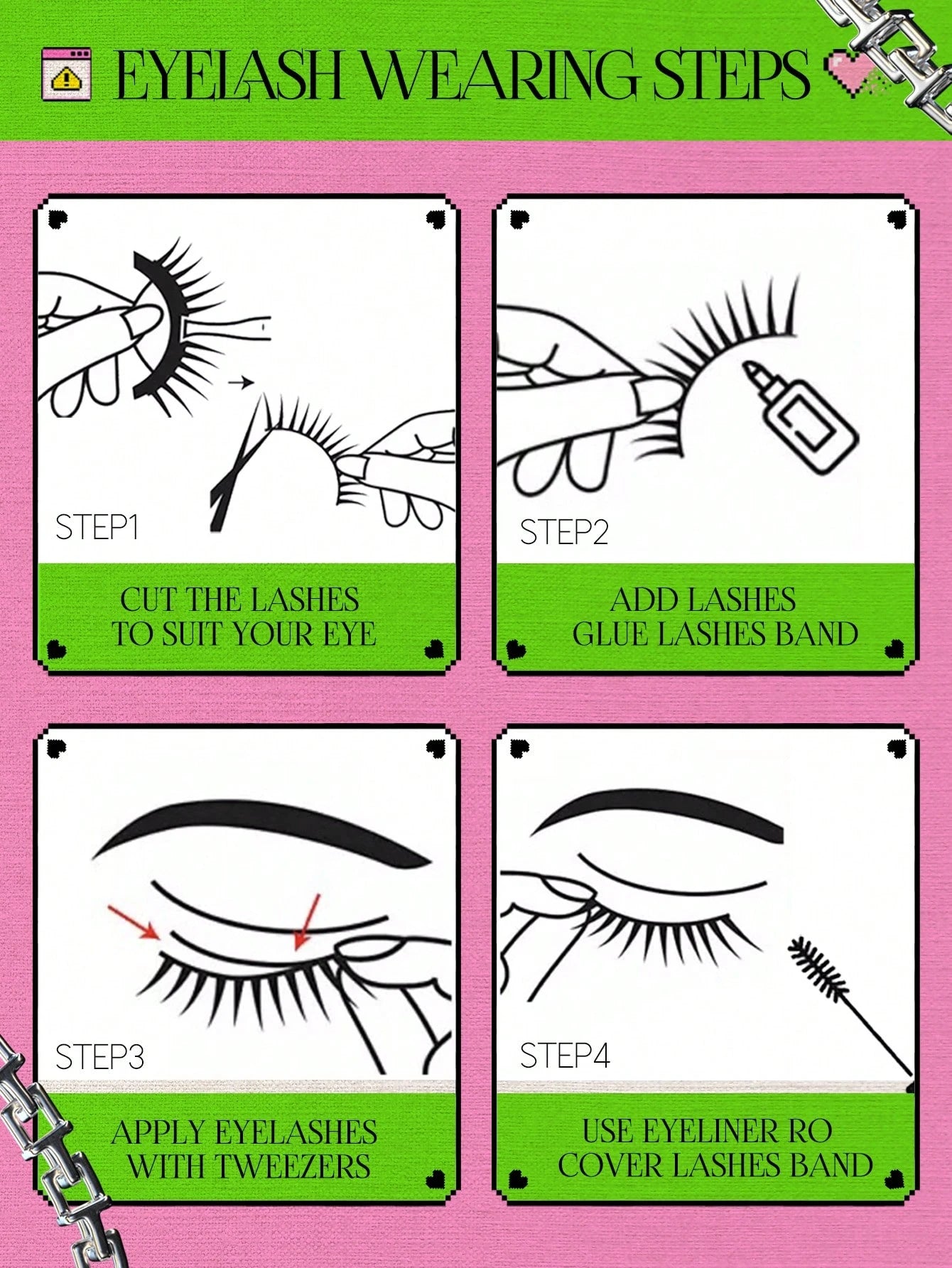 GROINNEYA Cat Eye Lashes 5 Pairs Faux Mink Eyelashes Fox Eye Lashes Winged Lashes Natural Look Wispy Mink Eyelashes Full Strip Lashes Makeup(3DMAO-09)