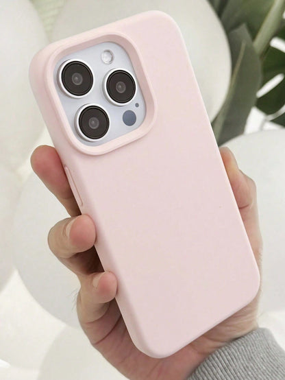 Grooved Button High-Quality Liquid Silicone Mobile Phone Case Compatible With IPhone 17 16 15 14 13 12 11 Pro Max Soft Waxy Eraser Feel Skin Friendly