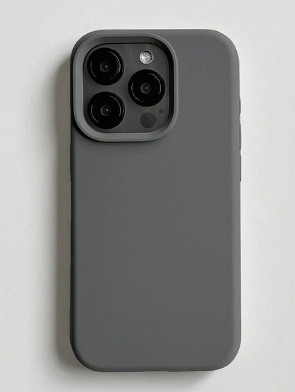 Grooved Button High-Quality Liquid Silicone Mobile Phone Case Compatible With IPhone 17 16 15 14 13 12 11 Pro Max Soft Waxy Eraser Feel Skin Friendly