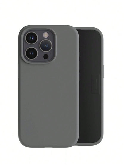 Grooved Button High-Quality Liquid Silicone Mobile Phone Case Compatible With IPhone 17 16 15 14 13 12 11 Pro Max Soft Waxy Eraser Feel Skin Friendly