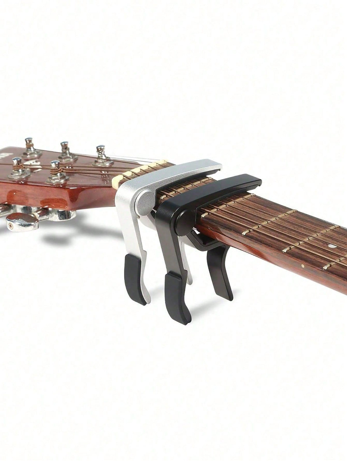 Guitar Capo For Acoustic & Electric Guitars- Professional Adjustable Spring-Loaded Clamp For Guitarists & Musicians- Perfect For Live Performances, Studio Recording & Practice- Includes Bonus 5-Pie