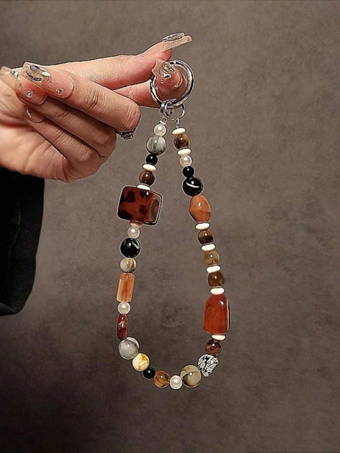 Handmade Beaded Lanyard Hand Chain Wristband, Phone Case, Car Key Chain, Bag Pendant For Women Gifts For Mother, Family, Friends, Birthday, Holiday Phone Charm, Phone Chain