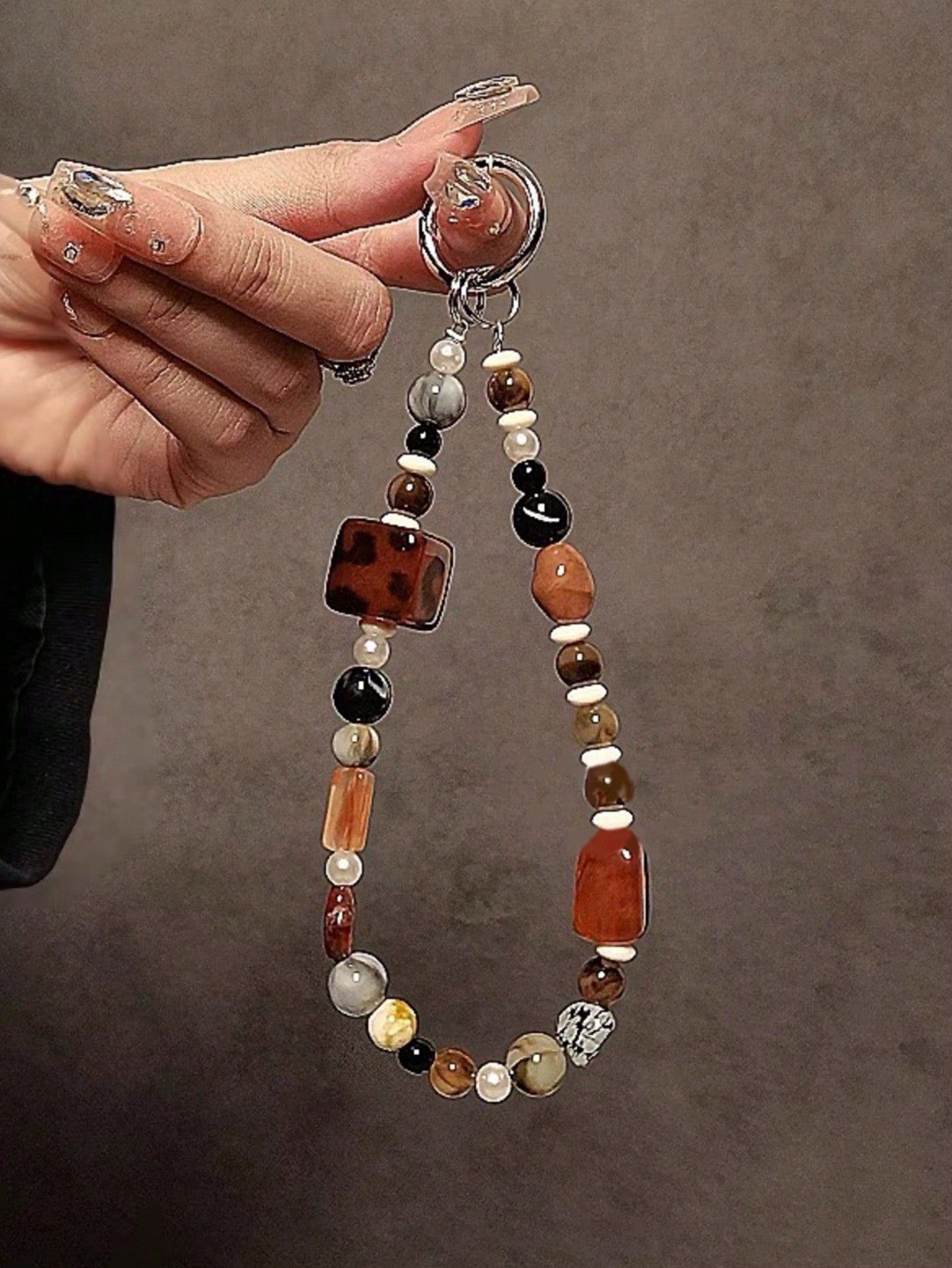 Handmade Beaded Lanyard Hand Chain Wristband, Phone Case, Car Key Chain, Bag Pendant For Women Gifts For Mother, Family, Friends, Birthday, Holiday Phone Charm, Phone Chain