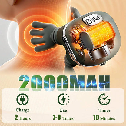 HanTai Neck Massager, Electric Neck And Back Massager With Heat, Simulated Human Hand Design Shoulder Neck Massage For Pain Relief And Deep Tissue, Massage 4D Kneading, Gifts For Men Women