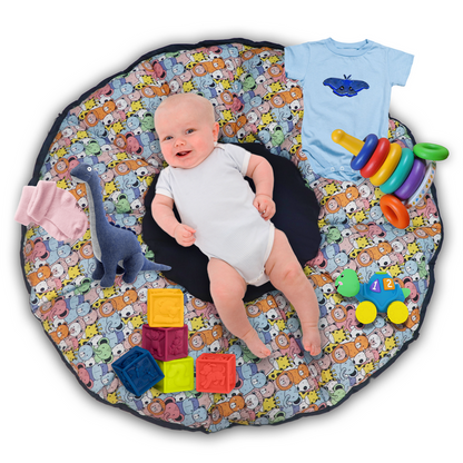 Happy Zoo Baby Play Mat Cum Storage Bag