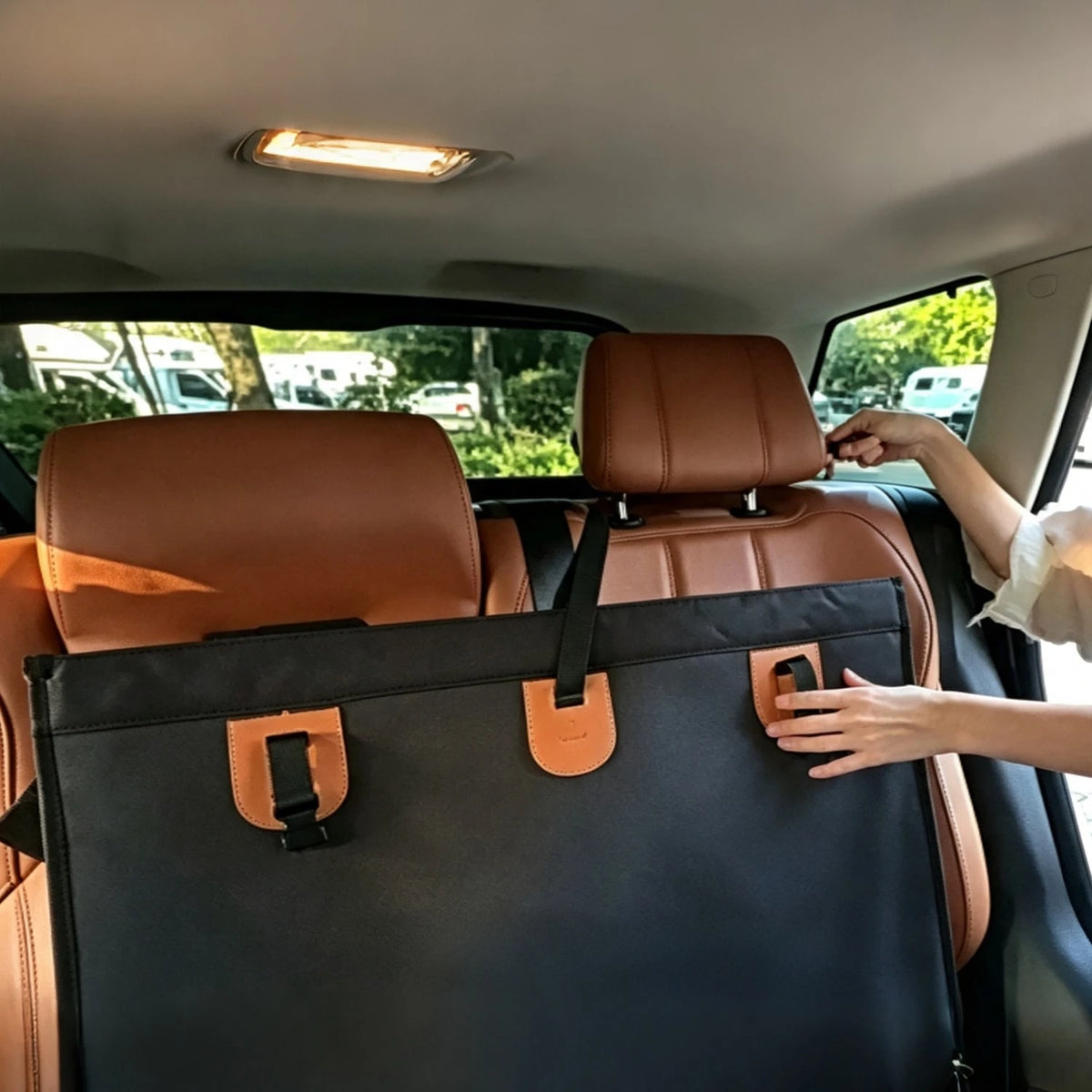 Hard Bottom Dog Car Seat Cover With Free Gift Glove 400lbs Capacity Heavy Duty Pet Car Hammock For Back Seat 100% Waterproof Oxford Fabric Scratchproof Mat SUV Sedan