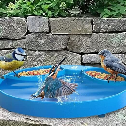Heated Modern Winter Outdoor Garden Porch Hummingbird Bird Bath