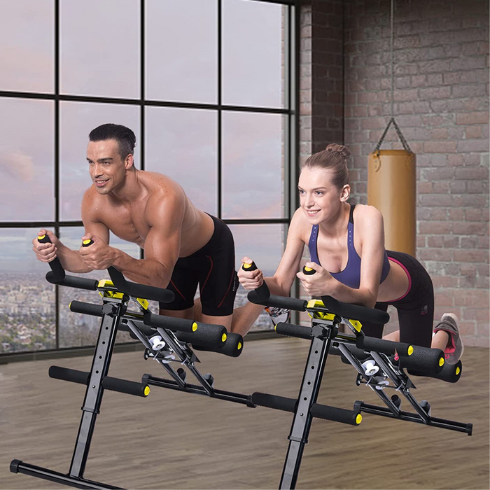 Heavy Duty Core Strengthening Home Ab Workout Crunch Exerciser Machine