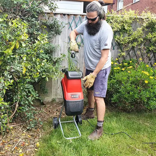 Heavy Duty Electric Wheeled Garden Tree Wood Chipper Shredder
