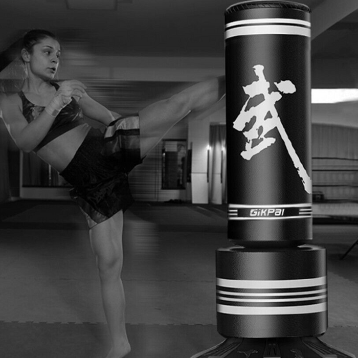 Heavy Duty Freestanding MMA Kick Boxing Cardio Training Punching Bag Set 67"