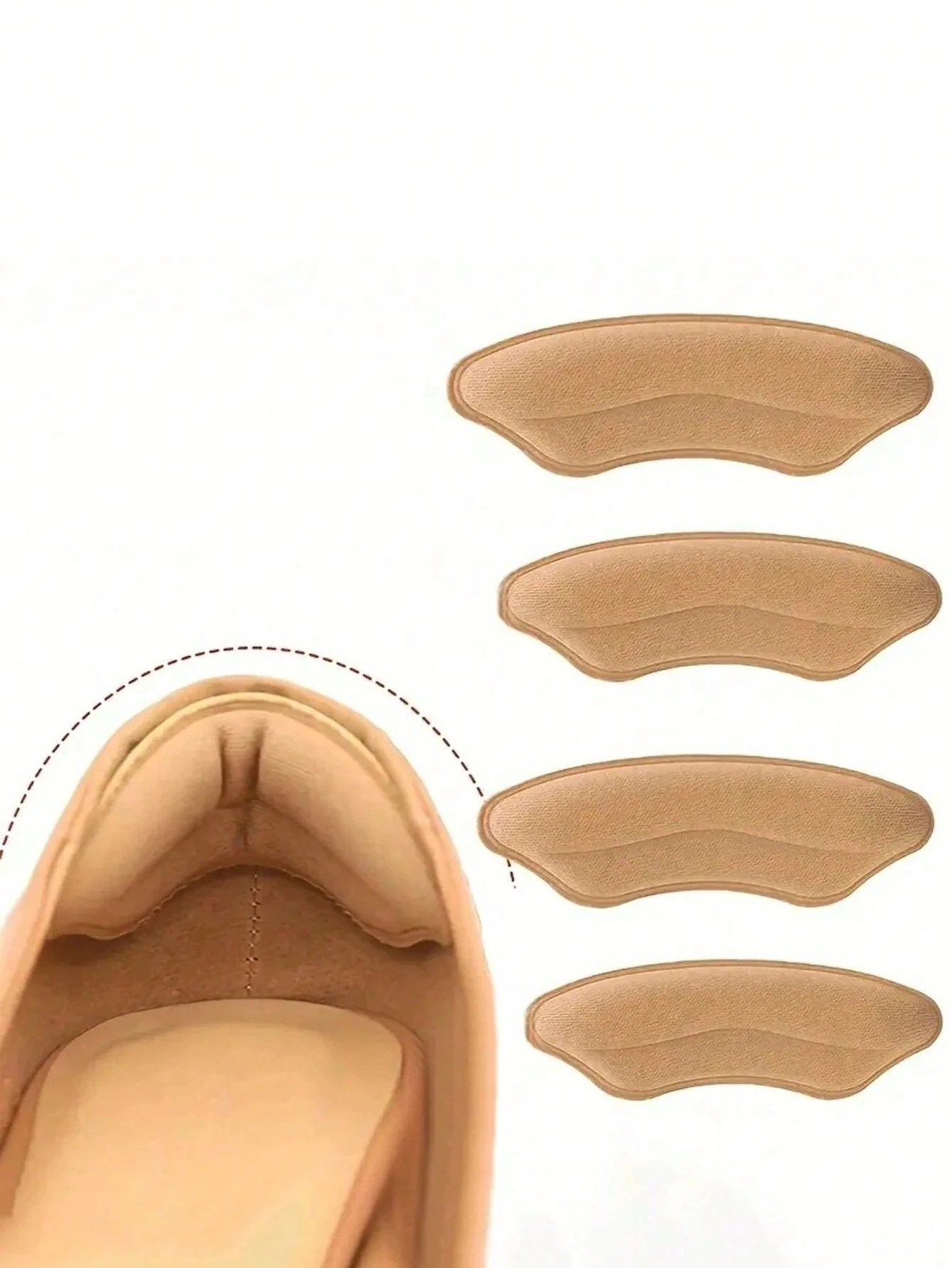 Heel Pads For Shoes Too Big, Self-Adhesive Heel Inserts To Improve Shoe Fit And Comfort