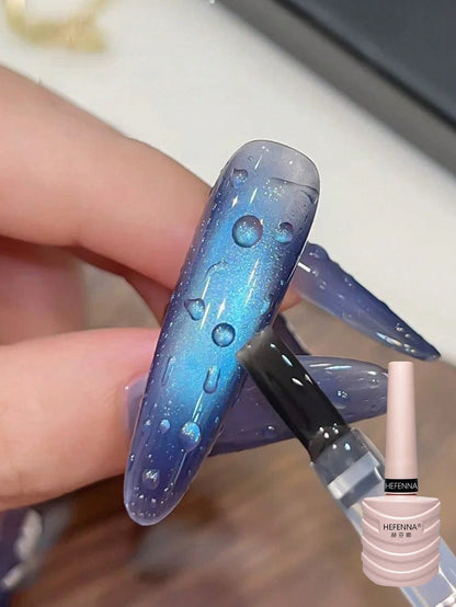 HEFENNA 1pc 3D Water Drop Gel Nail Polish, New Summer Style, Transparent Water Drop Beads, Fashionable Nail Art