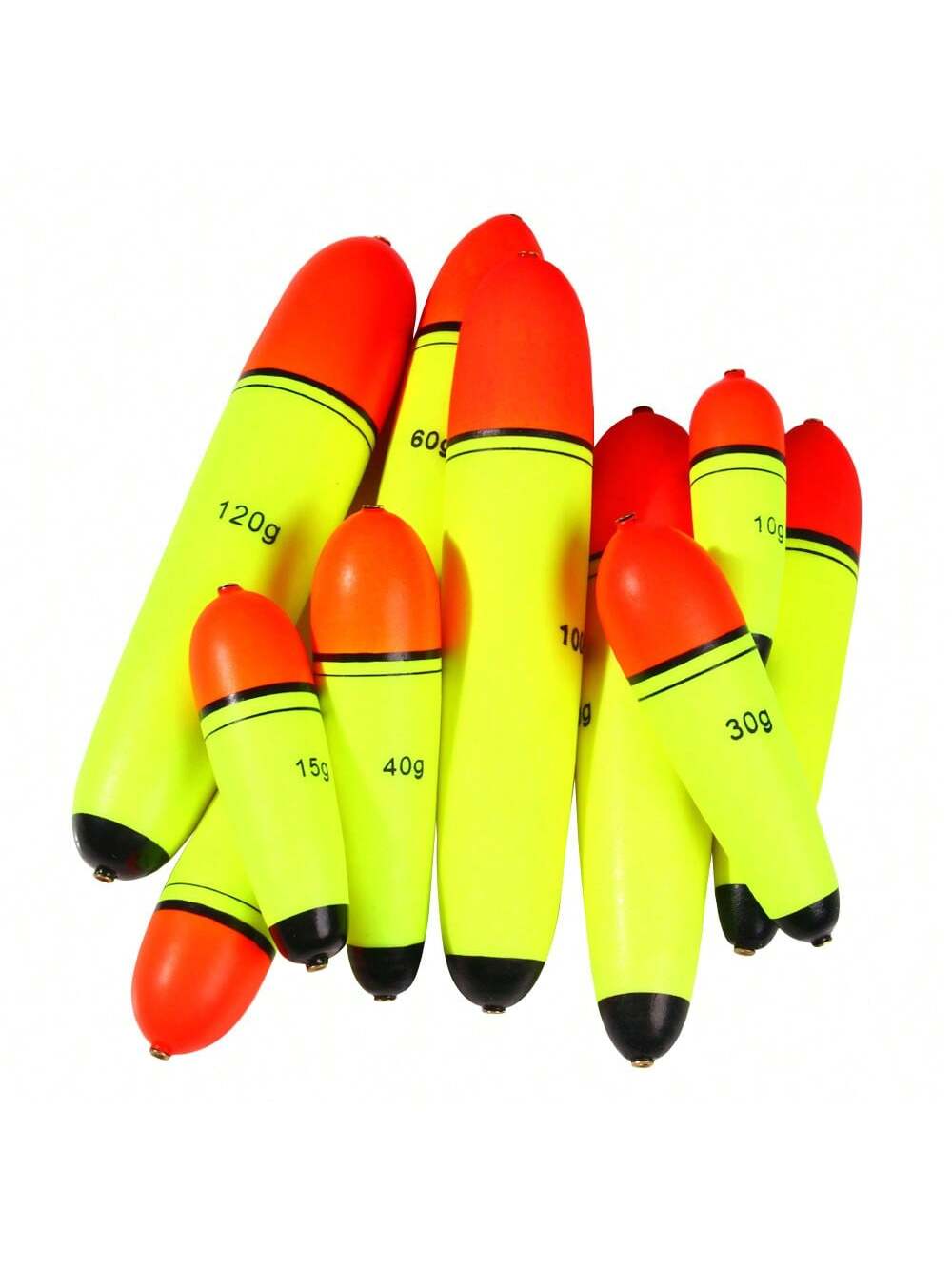 HENGJIA 3pcs 10g-120g EVA Fishing Float Foam Plastic Bobber Sea Rock Fishing Striking Floats