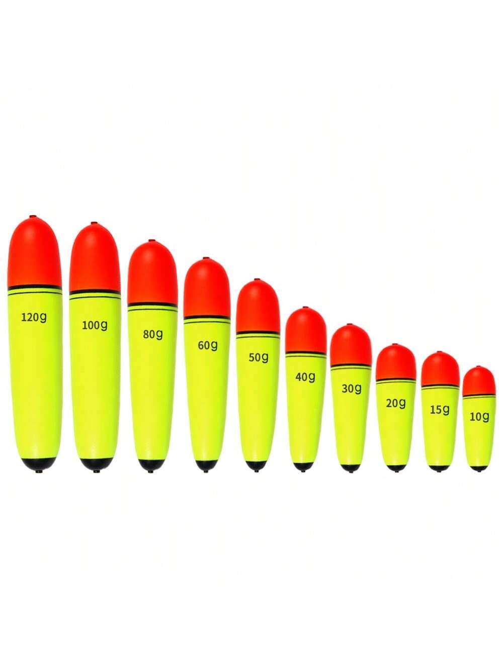 HENGJIA 3pcs 10g-120g EVA Fishing Float Foam Plastic Bobber Sea Rock Fishing Striking Floats