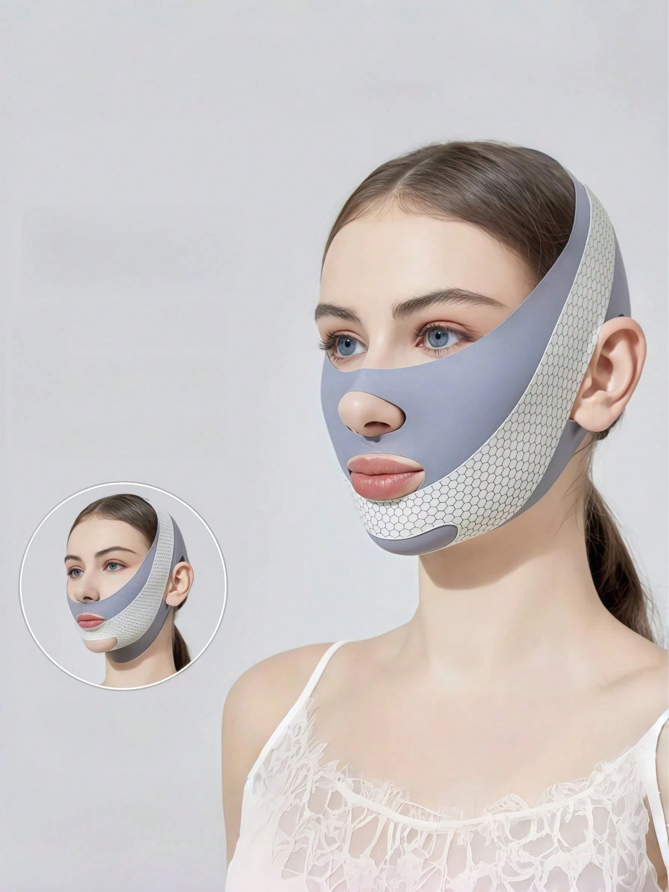 High Elasticity New Breathable Ice Silk Cooling Face Tool| Pressure-Free Breathable No-Mark, Comfortable Wear, Adjustable Size, High Elasticity Fit To Face. Graduation Birthday Party Gift, Unisex. Th